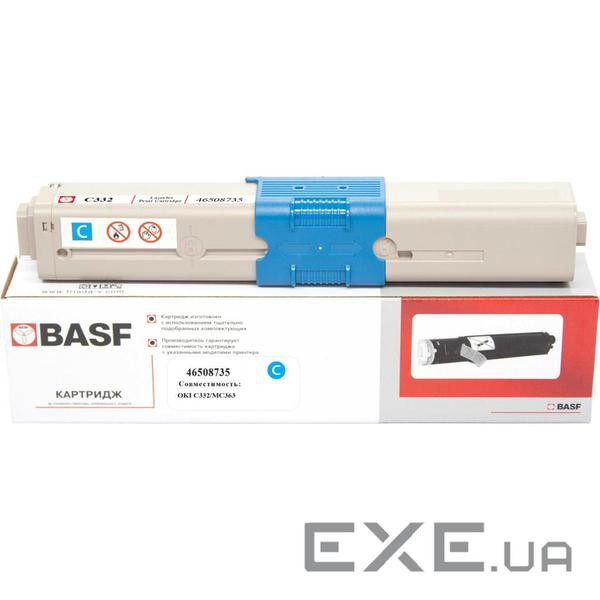 Тонер-картридж BASF OKI C332/MC363 Cyan 46508735 (KT-46508735) (BASF-KT-46508735)