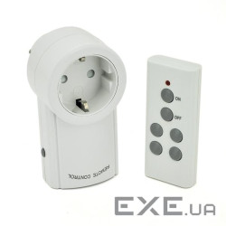 Настінна розетка RCS-5979 / 10A з бездротовим пультом управління 220V, 3.5kW, управління через радіо