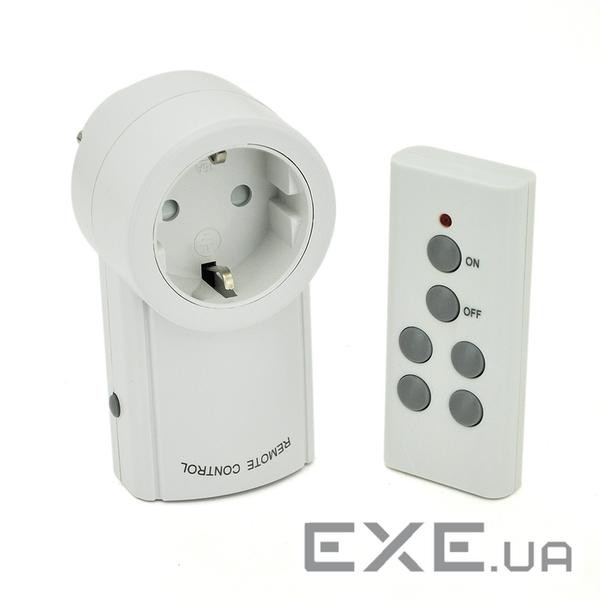 Настінна розетка RCS-5979 / 10A з бездротовим пультом управління 220V, 3.5kW, управління через радіо