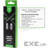 Дата кабель USB-C to USB-C 2.0m 100W E-Mark Chip Nylon Vinga (VCPCTC100BK2)