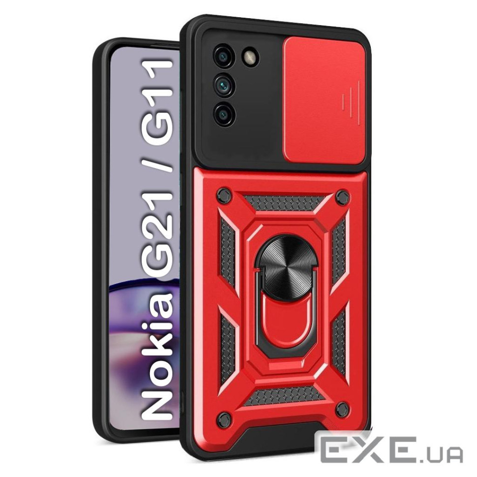 Чохол до мобільного телефона BeCover Military Nokia G21 / G11 Red (709108)