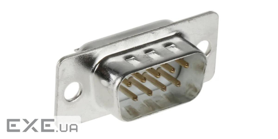 Роз"єм COM(DB9)-конектор,DSUB/M 9pin під пайку Gold (62.09.8492-1)