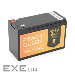 Акумуляторна батарея Power Queen LiFePO4 12.8V 6Ач 76Wh,BMS 6A F2, 151*6 (Power Quee-LiFePO4-12.8-6)