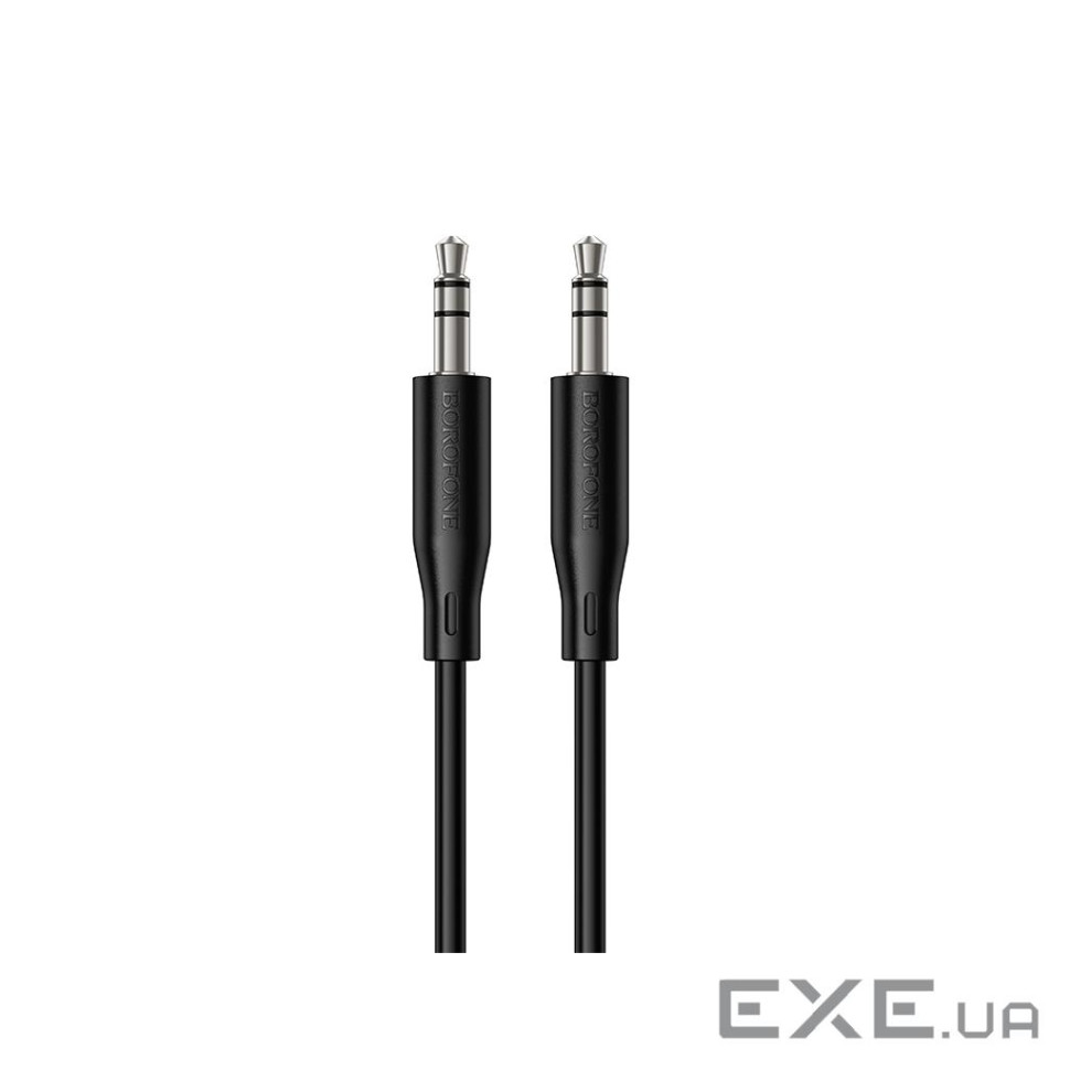 Кабель мультимедійний 3.5mm M to 3.5mm M 1.0m BL26 black BOROFONE (6941991122170)