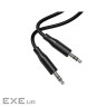 Кабель мультимедійний 3.5mm M to 3.5mm M 1.0m BL26 black BOROFONE (6941991122170)