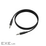 Кабель мультимедійний 3.5mm M to 3.5mm M 1.0m BL26 black BOROFONE (6941991122170)