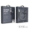 Дата кабель USB 2.0 AM to Micro 5P 1.0m Flex Gray Pixus (4897058531145)