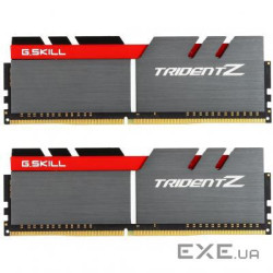 DDR-4 16GB KIT(2*8GB) PC4-25600 (PC4-3200) Trident Z Silver H/ Red logo G.SKILL (F4-3200C16D-16GTZB)