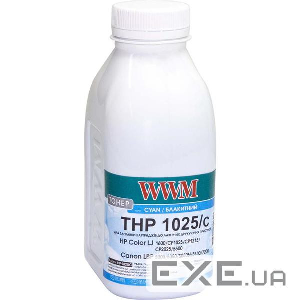 Тонер HP CLJ CP1025/Canon LBP 5050/7100 , 35г Cyan WWM (HP1025C)