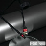 Дата кабель USB 2.0 AM to Lightning 1.0m Cafule Special Edition 2.4A Black-Red Baseus (CALKLF-G91)
