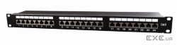 Патч-панель 19 24xRJ-45 FTP cat.6, 1U, тип 110 Cablexpert (NPP-C624-002)