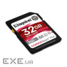 Карта пам'яті Kingston 32GB Canvas React Plus SDHC UHS-II 300R/260W U3 V90 (SDR2/32GB)