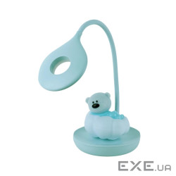 Настільна лампа Kite Cloudy Bear LED з акумулятором, зелена (K24-493-2-4)
