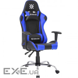 Крісло геймерське DEFENDER Gamer Black/Blue (64356)
