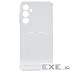 Бампер для Samsung Galaxy A25, with pocket, Transparent
