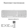 Клавіатура бездротова LOGITECH MX Keys S for Mac Pale Gray (920-011638)