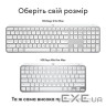 Клавіатура бездротова LOGITECH MX Keys S for Mac Pale Gray (920-011638)
