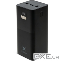Батарея універсальна Vinga 50000 mAh 22.5W Display Black (VPBB5022)