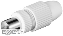 Штекер FreeEnd-RF:Coaxial,/M конектор Quick Fastening,білий (75.01.1942-1) (75.01.1942-1)