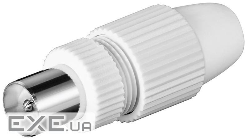 Штекер FreeEnd-RF:Coaxial,/M конектор Quick Fastening,білий (75.01.1942-1) (75.01.1942-1)