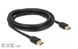 Кабель Kingda DisplayPort M-M 3.0 м чорний (B00798)