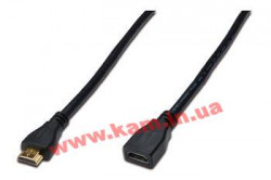 Кабель мультимедійний HDMI to HDMI 2.0m Digitus (AK-330201-020-S)