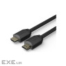 Кабель мультимедійний HDMI M to HDMI M 1.0m V2.0 4K 60Hz HP (HP_DHC-HD01-01M)
