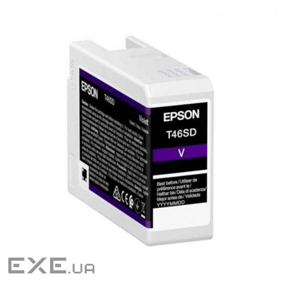 Картридж стуменевий фіолетовийдля SC-P700 EPSON Violet T46SD ink 25ml (C13T46SD00)