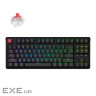 Клавіатура бездротова Keychron C3 Max Super Red Switch Black RGB (C3M-H1-UA)