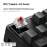 Клавіатура бездротова Keychron C3 Max Super Red Switch Black RGB (C3M-H1-UA)