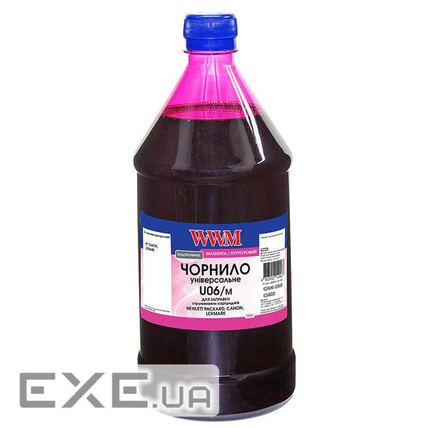 Чорнило WWM Canon/HP/Lexmark 1000г Magenta Water-soluble (U06/M-4)