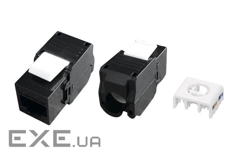 Модульний роз'єм OK-net Кат.5e UTP (180, toolless) чорний (OK-KM101-5EUB)