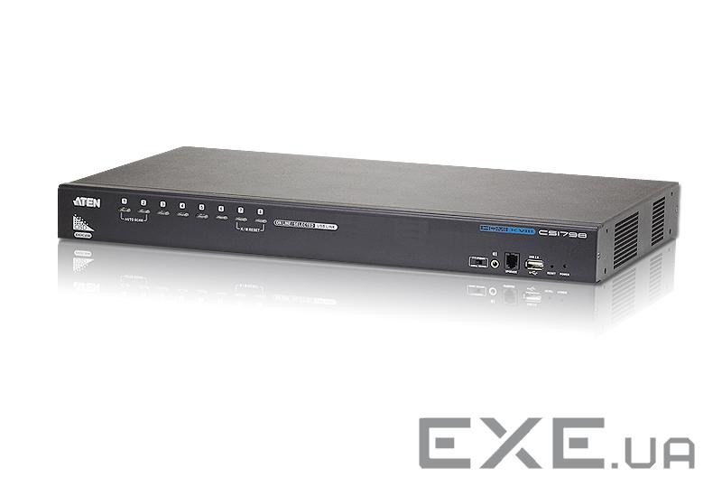 ATEN CS1798 8-Port USB HDMI KVM Switch Одна HDMI-USB консоль управляє до 8 ПК і доп. 2 USB