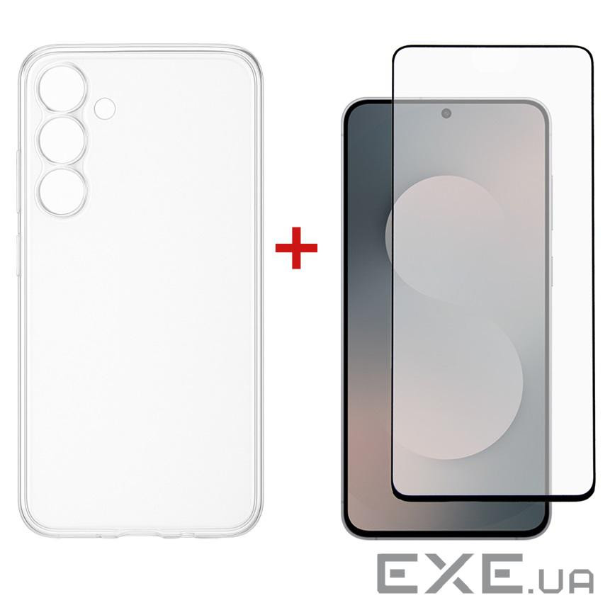 Чeхол-накладка Dengos Soft для Samsung Galaxy S25 FE SM-S731 Clear (DG-KM-172) + защитное стекло