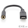 Адаптер DIGITUS USB-C >3.5mm audio stereo (AK-300321-002-S)