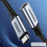 Кабель USB 3.1 Type-C M-F, 1 м, 5A （10Gbps）Чорний, US372 UGREEN (30205)