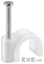 Деталь монтажна Скоба для кабелю D=4mm 100шт (75.01.7076-1)