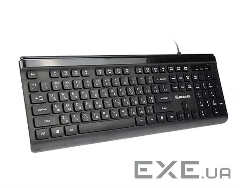 Клавіатура REAL-EL 7085 Comfort Black (EL123100032)