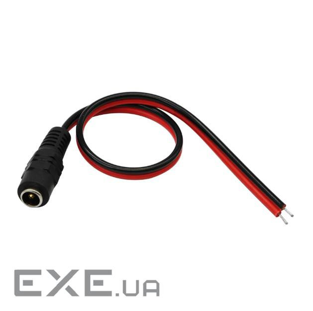 Роз"єм Jack DC-конектор,/F 5.5x2.1mm L=0.25m Cu,чорний (62.09.8489-1)