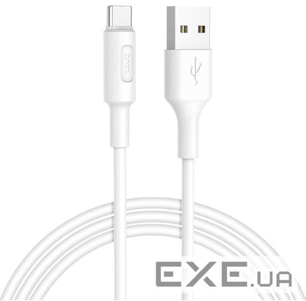 Кабель HOCO X25 Soarer USB-A to Type-C 1м White (6957531080152)