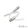 Дата кабель USB-C to USB-C 1.2m 60W 3A nylon white Acefast (6974316286257)