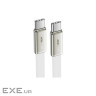 Дата кабель USB-C to USB-C 1.2m 60W 3A nylon white Acefast (6974316286257)