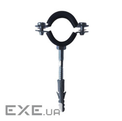 Обойма для труб сталева з віброгасником, хомут 47-53 мм (1 1 / 2") М8 / Шпилька-ш (YT21386) (YT21386)