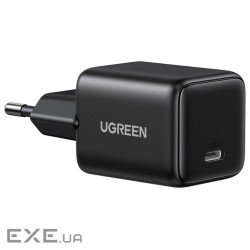 Зарядний пристрій Ugreen X513 USB-C PD30W QC4.0 GaN black (65007)