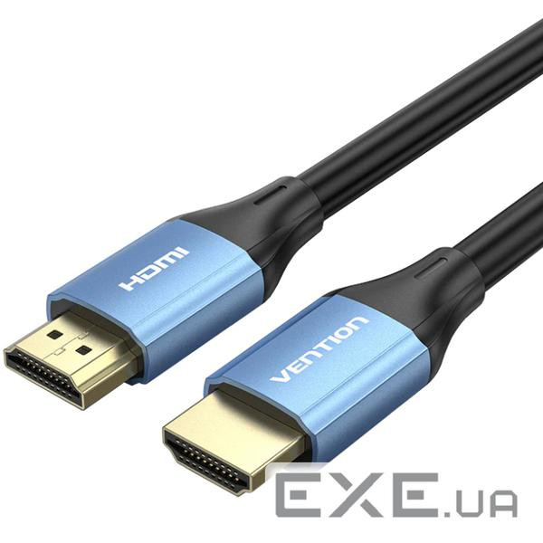 Кабель HDMI M-M, 2.0 м, V2.0, 4K 60Гц , Aluminum Alloy Blue Vention (ALHSH)