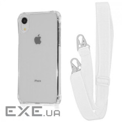 Чохол WAVE Clear Case with Strap iPhone Xr white (57005 white)