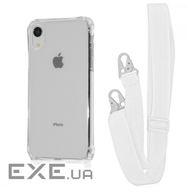 Чохол WAVE Clear Case with Strap iPhone Xr white (57005 white)