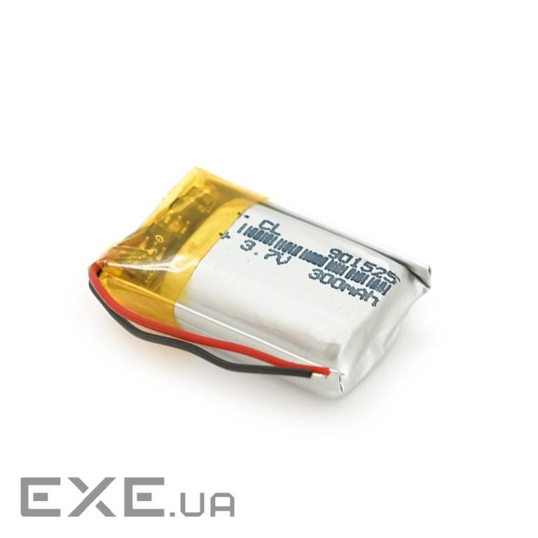 Літій-полімерний акумулятор 9*15*25mm (Li-ion 3.7В 300мА &middot, год) (901525) ) (901525)