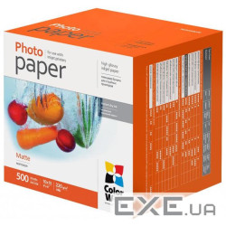 Фотопапір ColorWay 10x15, 220г, matte, 500л (PM2205004R)