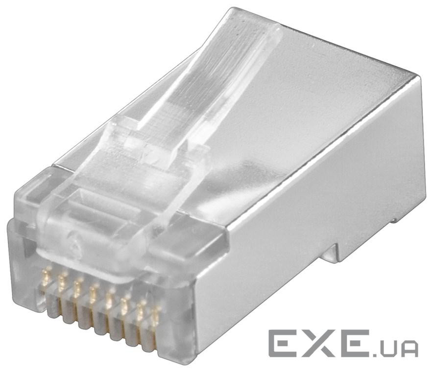 Роз"єм RJ45 STP5e-конектор,AWG24-26 Gold,срібний (84.00.7210-1)